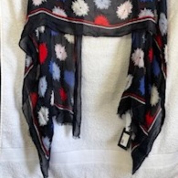 Kate Spade New York "Pop Flower" scarf NWT - Picture 4 of 7